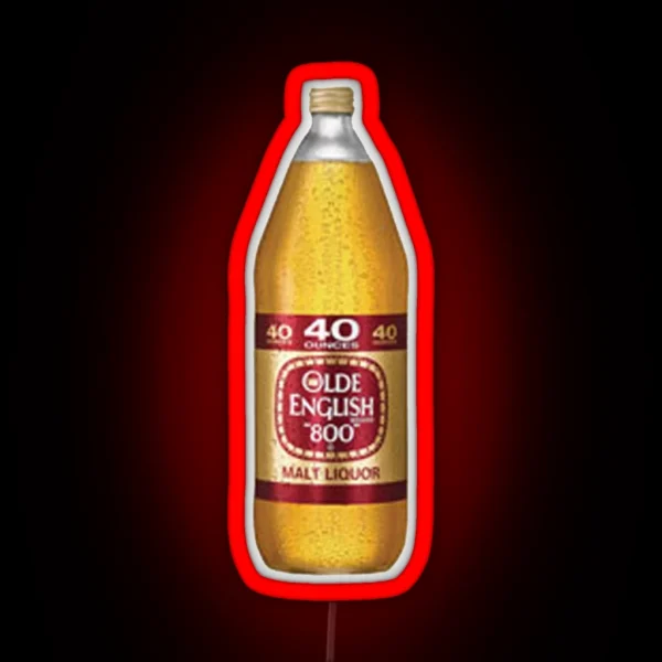 40 Olde English Malt Liquor Led Classic RGB Neon Sign
