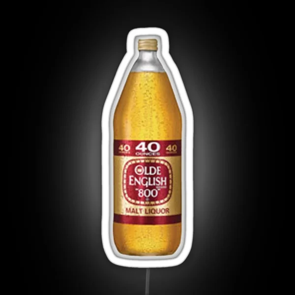 40 Olde English Malt Liquor Led Classic RGB Neon Sign
