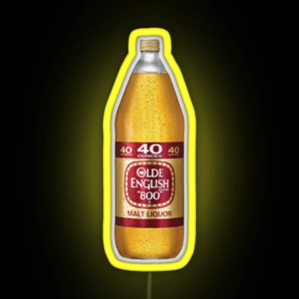 40 Olde English Malt Liquor Led Classic RGB Neon Sign