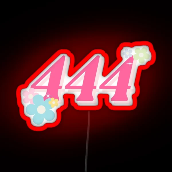 444 Angel Number RGB Neon Sign