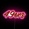 49ers Name RGB Neon Sign - Image 6