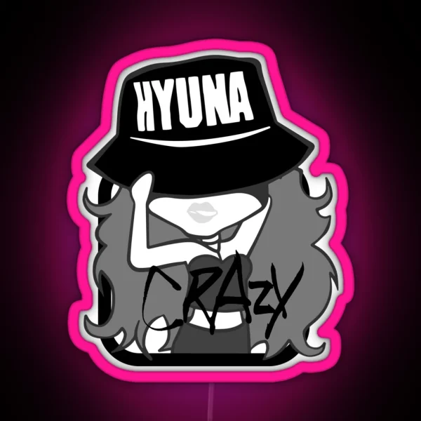 4MINUTE Hyuna Crazy RGB Neon Sign