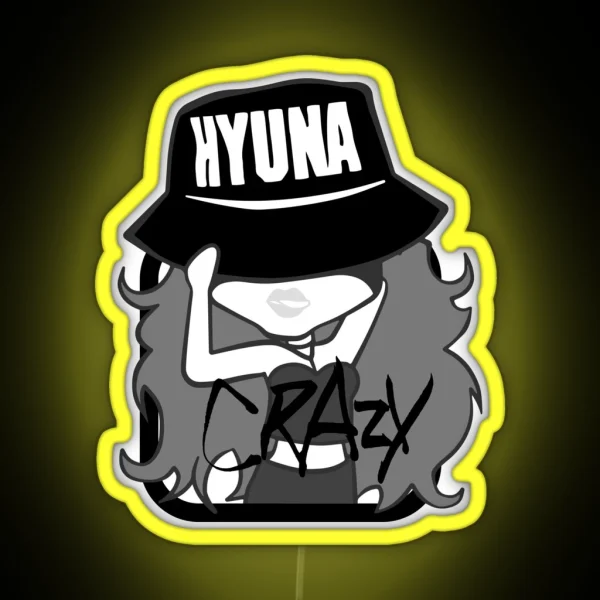 4MINUTE Hyuna Crazy RGB Neon Sign