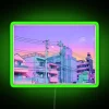 Ethereal Tokyo evening ambiance with vibrant 5PM neon city glow