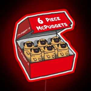 6 Piece Mcpuggets I M Puggin It RGB Neon Sign