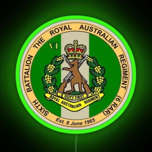 6 RAR Logo RGB Neon Sign