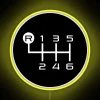 Neon LED Sign with Shifting Gears and RGB Colorful Display