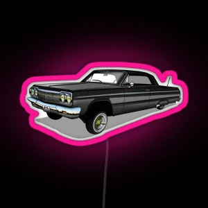 64 Impala SS Black RGB Neon Sign