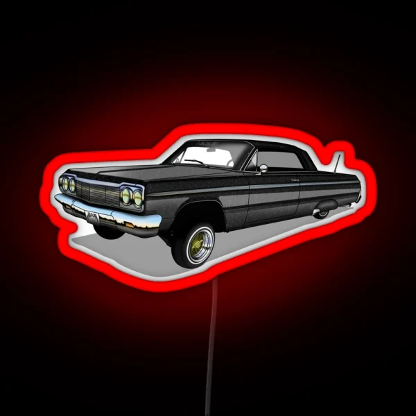 64 Impala SS Black RGB Neon Sign