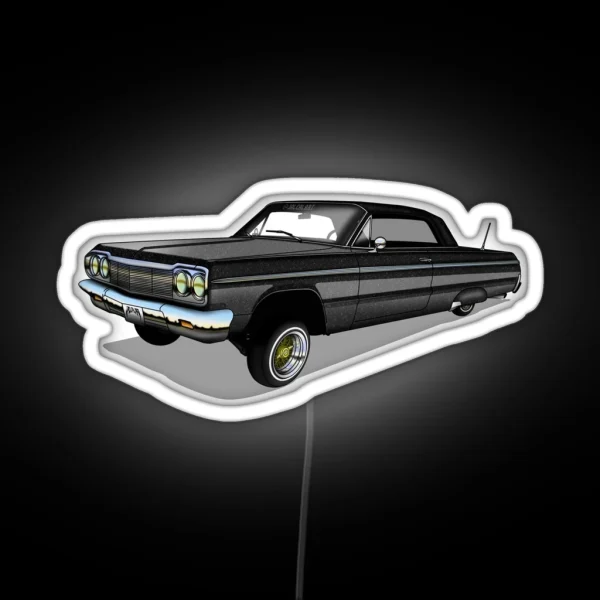 64 Impala SS Black RGB Neon Sign