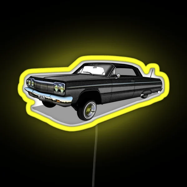 64 Impala SS Black RGB Neon Sign