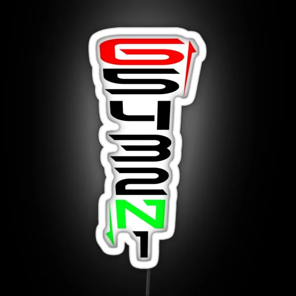 65432N1 One Down Five Up RGB Neon Sign