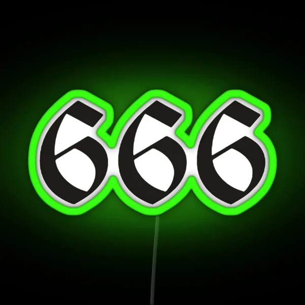 666 RGB Neon Sign