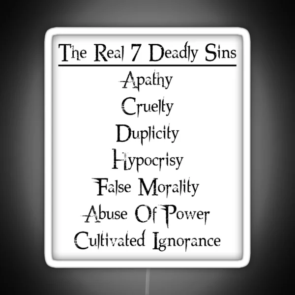 7 Deadly Sins RGB Neon Sign