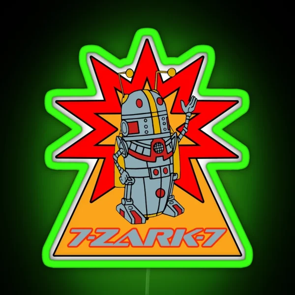 7 Zark 7 From Battle Of The Planets RGB Neon Sign