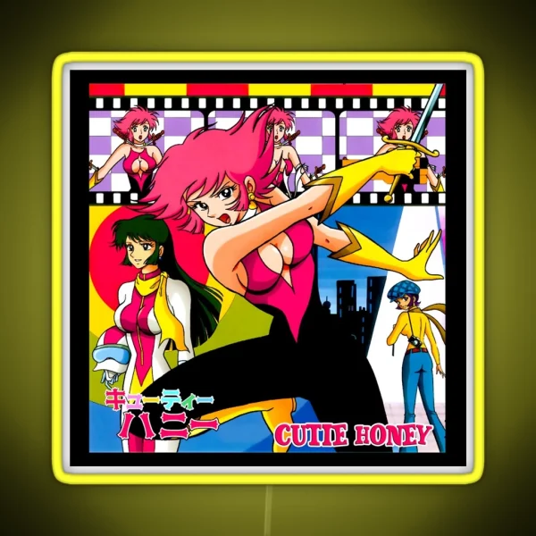 70s Cutie Honey RGB Neon Sign