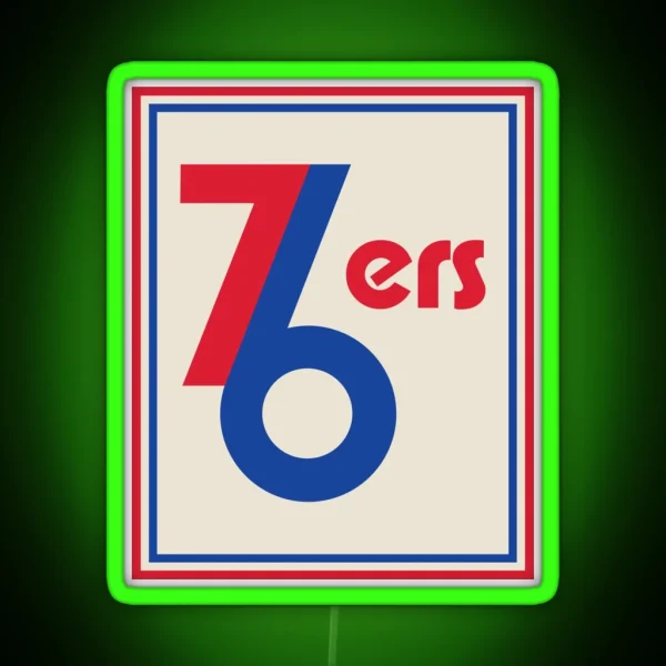 76 Retro Portrait Design RGB Neon Sign
