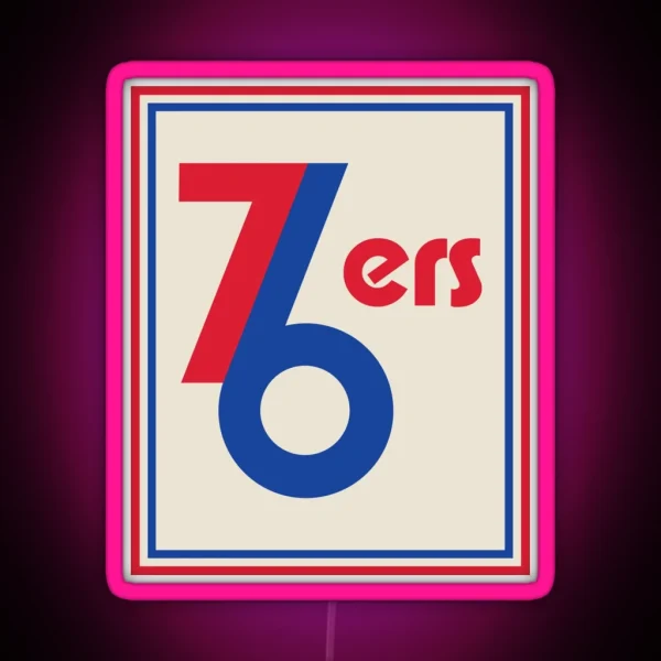 76 Retro Portrait Design RGB Neon Sign