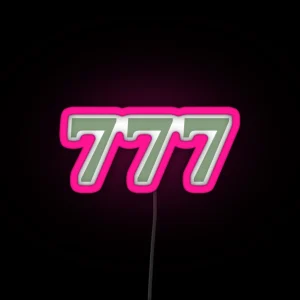 777 Angel Number RGB Neon Sign