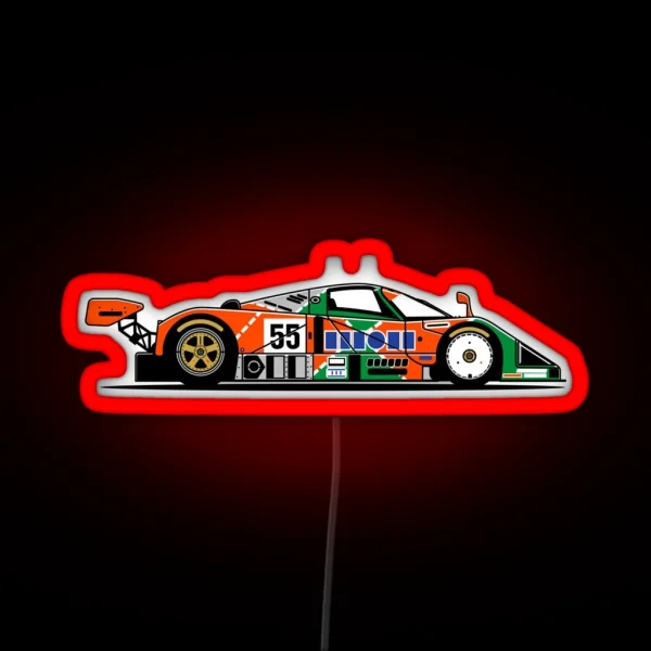 787B Group C Le Mans Retro Race Car RGB Neon Sign