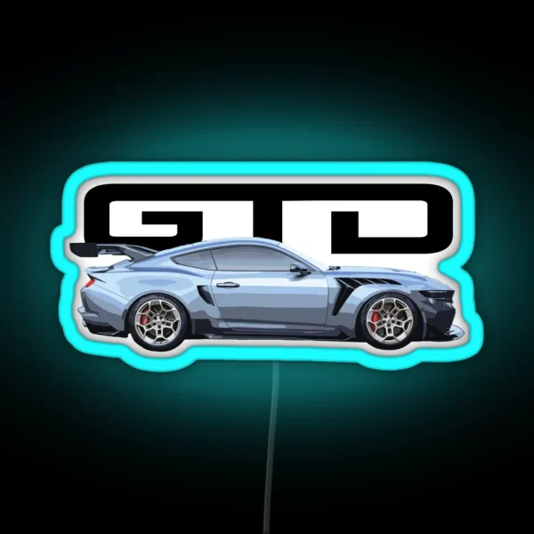 7th Gen S650 Gt3 Gtd Dark Horse Mustang GT V8 RGB Neon Sign