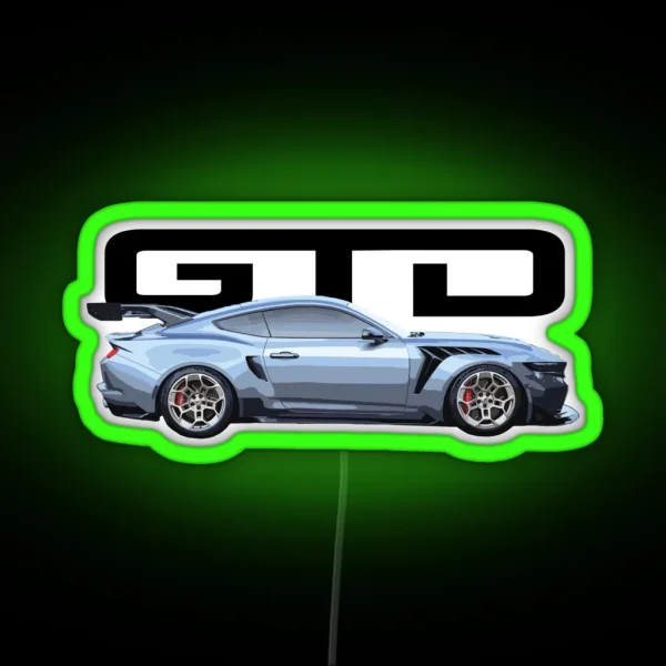 7th Gen S650 Gt3 Gtd Dark Horse Mustang GT V8 RGB Neon Sign