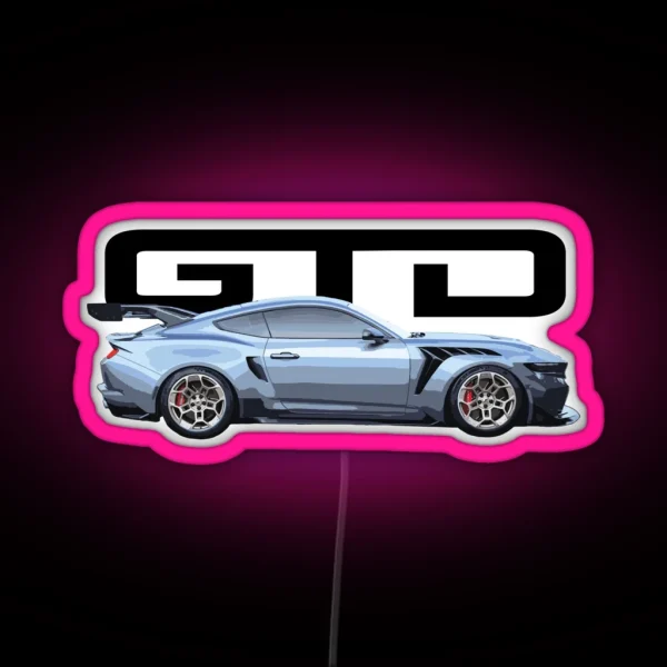 7th Gen S650 Gt3 Gtd Dark Horse Mustang GT V8 RGB Neon Sign