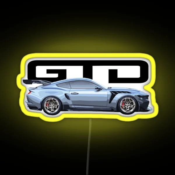 7th Gen S650 Gt3 Gtd Dark Horse Mustang GT V8 RGB Neon Sign