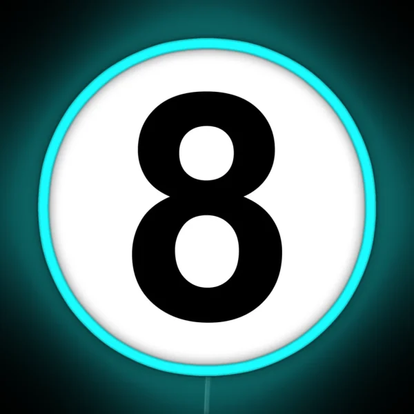 8 Billiard Ball RGB Neon Sign