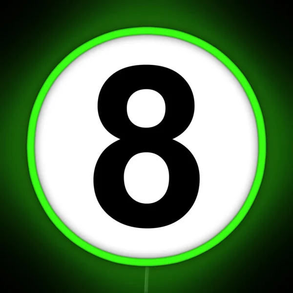 8 Billiard Ball RGB Neon Sign