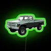 Retro style 80s computer truck themed 4x4 neon sign