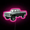 Customizable 80s themed 4x4 truck RGB neon display lighting
