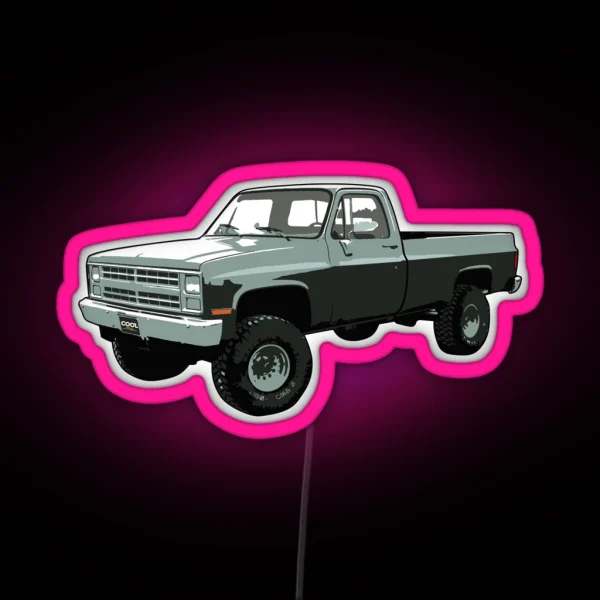 80 S C Truck 4×4 RGB Neon Sign