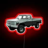 Vintage 80s Neon Retro Style LED Sign for Automotive Enthusiasts
