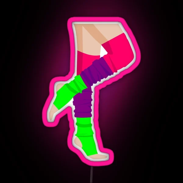 80 S Flashdance Legwarmers RGB Neon Sign