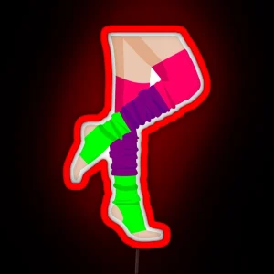 80 S Flashdance Legwarmers RGB Neon Sign