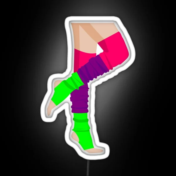 80 S Flashdance Legwarmers RGB Neon Sign