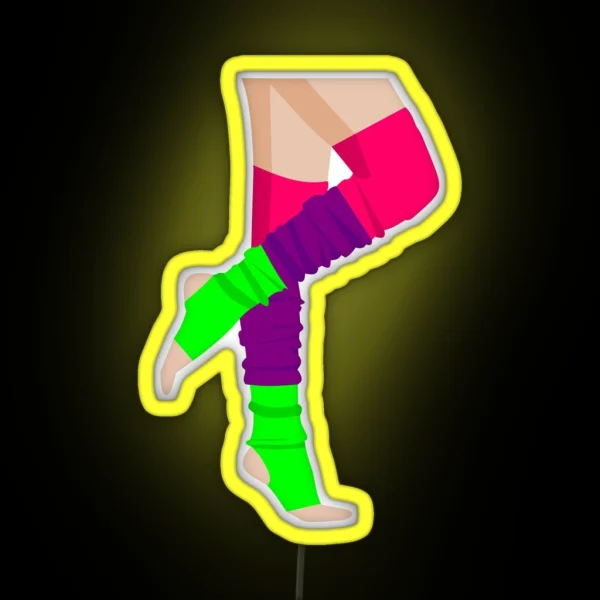 80 S Flashdance Legwarmers RGB Neon Sign