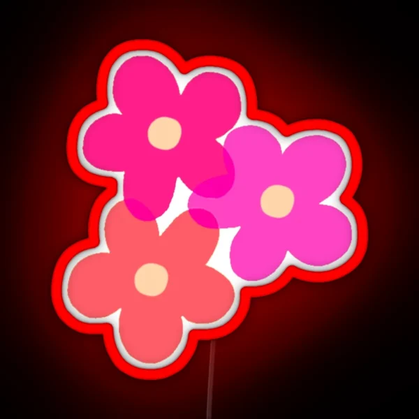 80 S Flower Power Pump It Up RGB Neon Sign