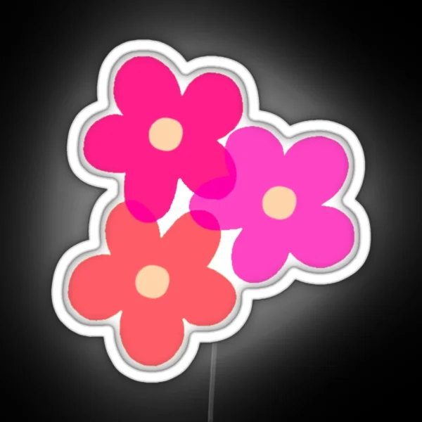 80 S Flower Power Pump It Up RGB Neon Sign