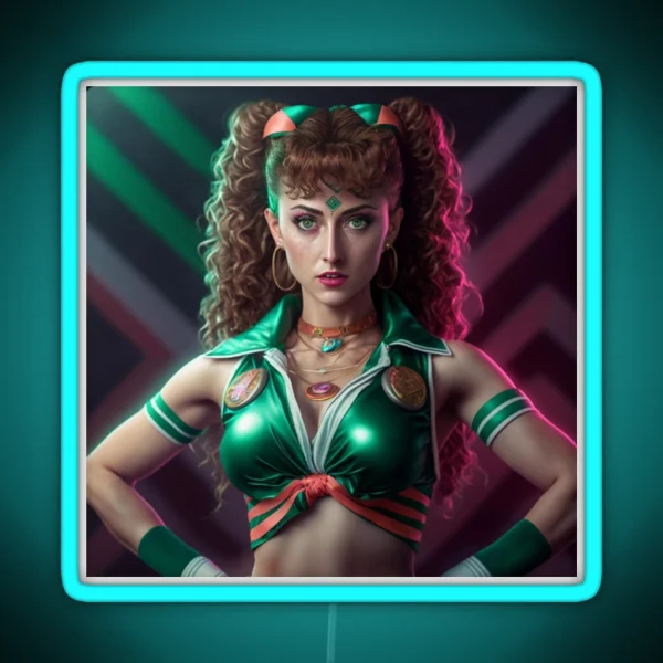 80 S Workout Sailor Jupiter RGB Neon Sign