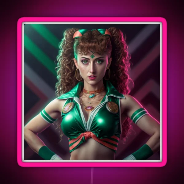 80 S Workout Sailor Jupiter RGB Neon Sign