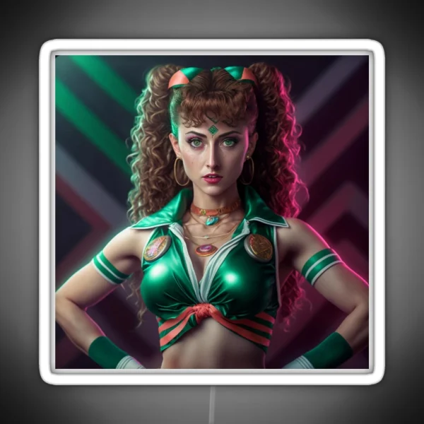 80 S Workout Sailor Jupiter RGB Neon Sign