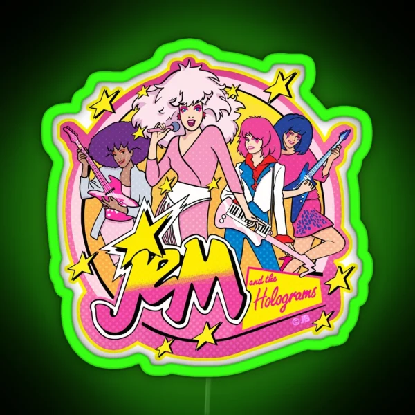 80S Jem And The Holograms HIGH QUALITY RGB Neon Sign