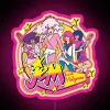 Vintage inspired RGB LED sign featuring Jem and the Holograms logo