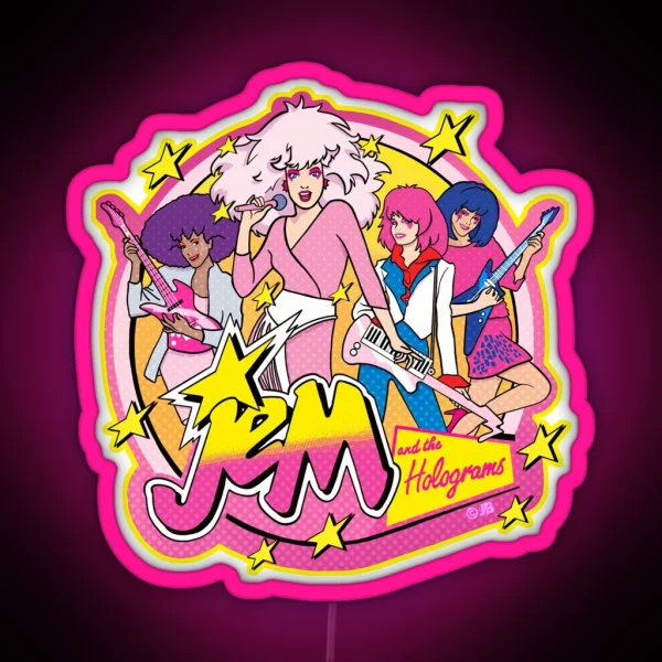 80S Jem And The Holograms HIGH QUALITY RGB Neon Sign