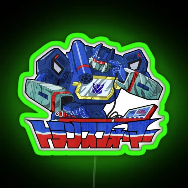 80s Mecha Anime Soundwave RGB Neon Sign