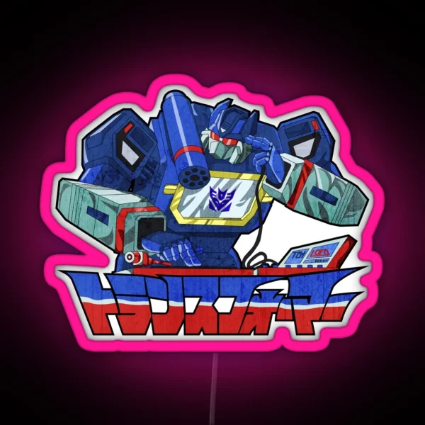 80s Mecha Anime Soundwave RGB Neon Sign