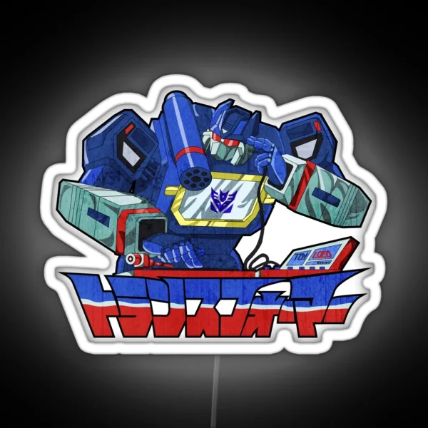 80s Mecha Anime Soundwave RGB Neon Sign