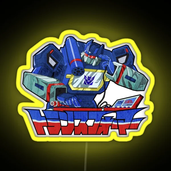 80s Mecha Anime Soundwave RGB Neon Sign